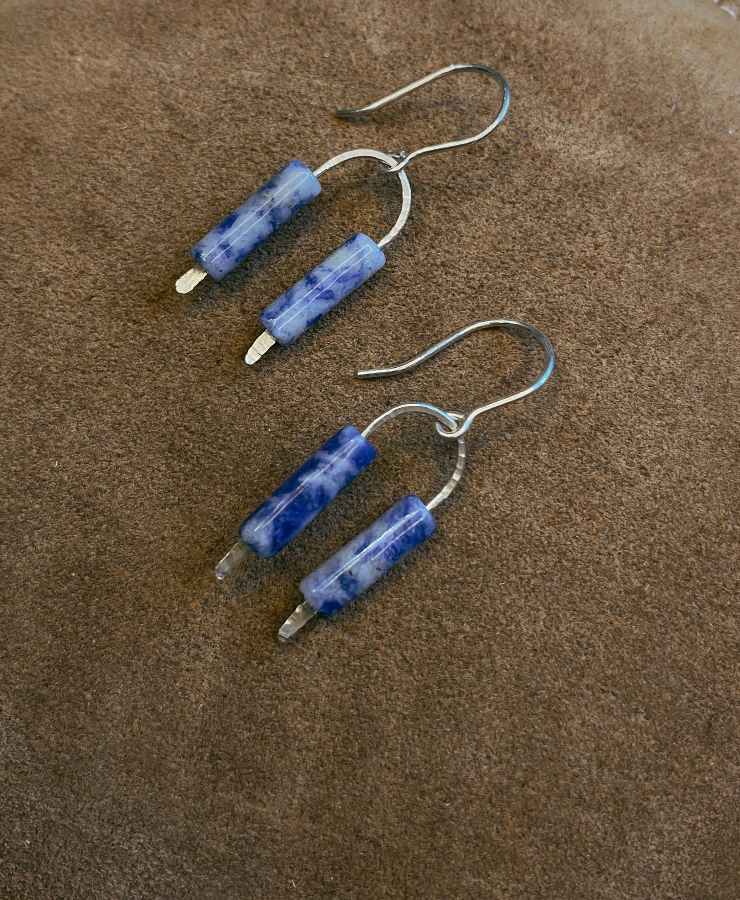 Arched blue jasper