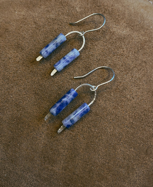 Arched blue jasper